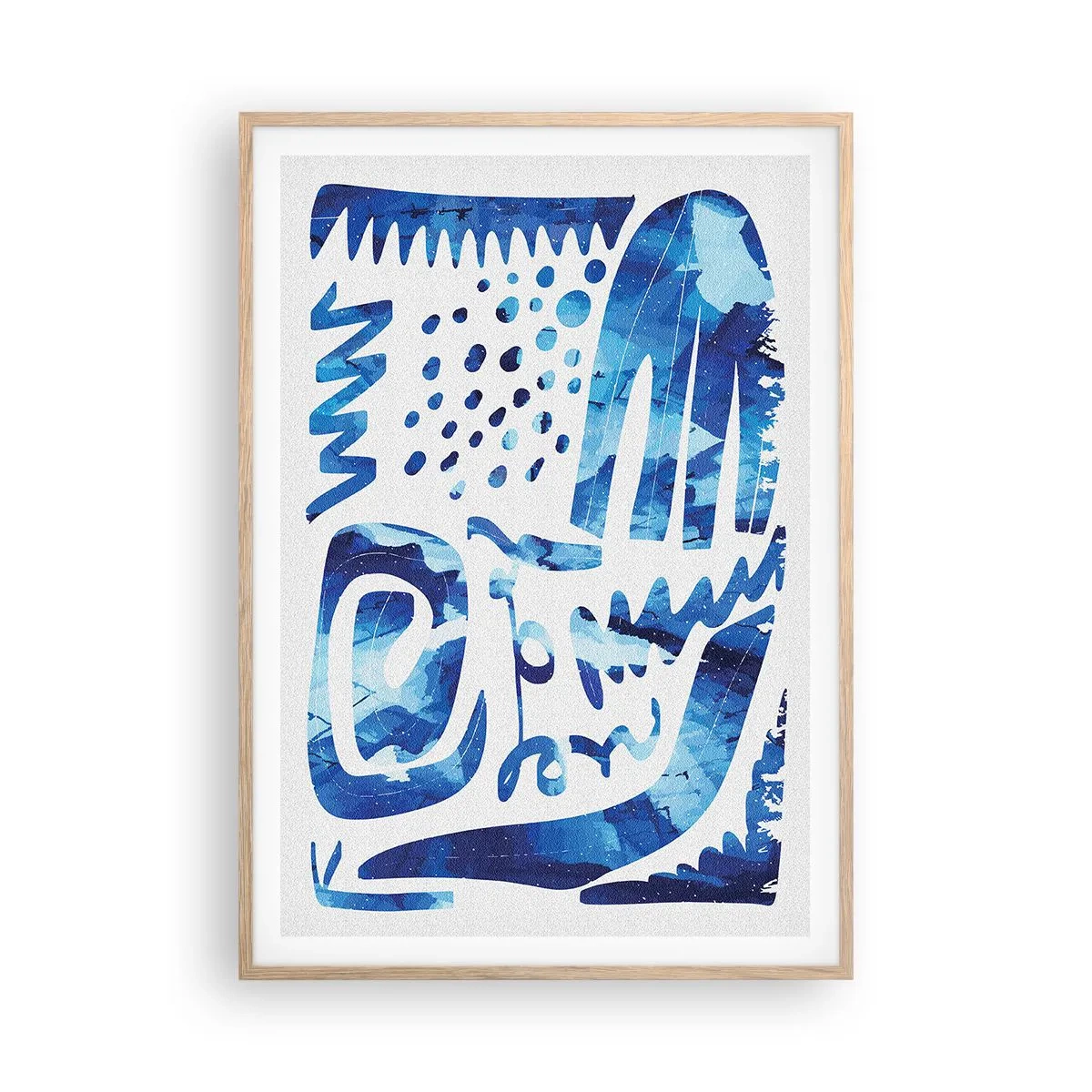 Pôster com moldura de carvalho claro - Voltar às raízes - 70x100 cm