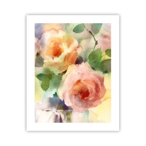 Pôster - Delicado como uma aquarela - 40x50 cm