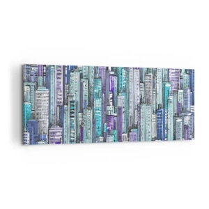 Quadro em tela - Azul do céu - 100x40 cm