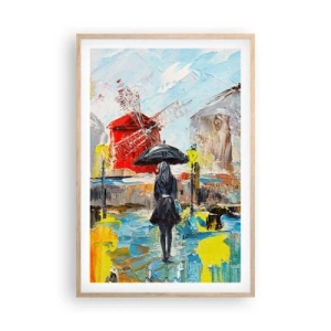 Pôster com moldura de carvalho claro - Lendas parisienses - 61x91 cm