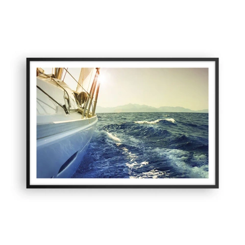 Pôster com moldura preta - Depois da aventura - 91x61 cm