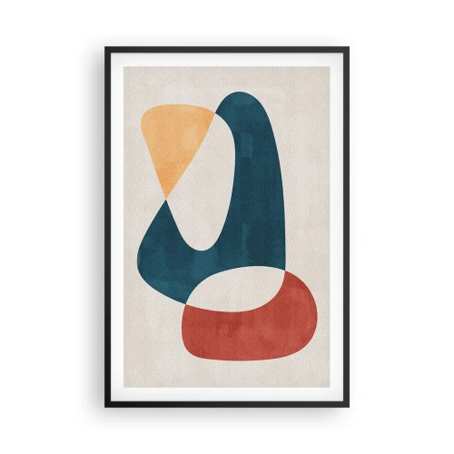 Pôster com moldura preta - Influências e metamorfoses - 61x91 cm