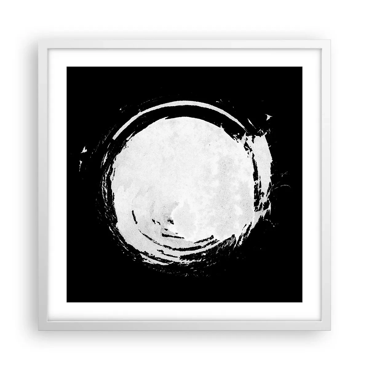 Pôster em moldura branca - Boa saída - 50x50 cm