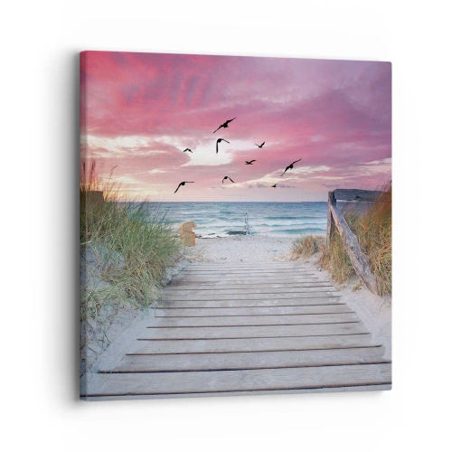 Quadro em tela - Impressão do Báltico - 30x30 cm