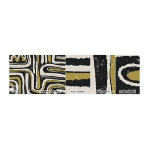 Amostra de papel de parede autocolante Deluxe Sticker - Composição: estradas e becos - Idoso, Abstração, Pedaço - 100x30 cm