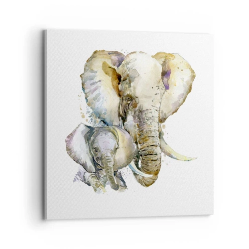 Quadro em tela - Nada melhor do que amor de mãe - 70x70 cm