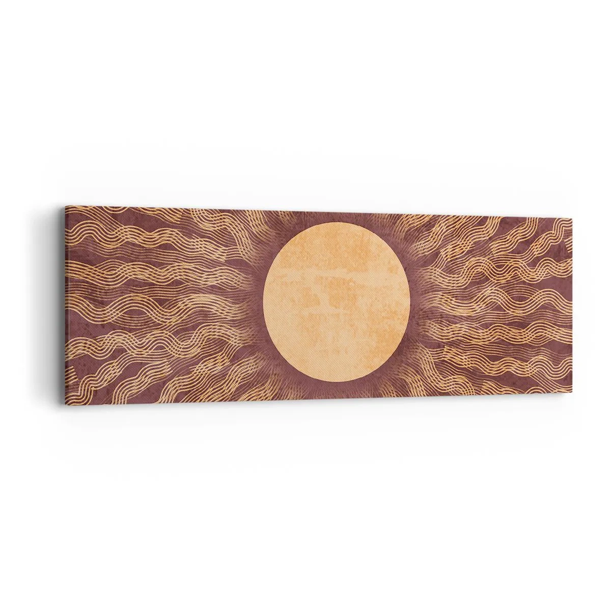 Quadro em tela - Ícone do sol - 90x30 cm