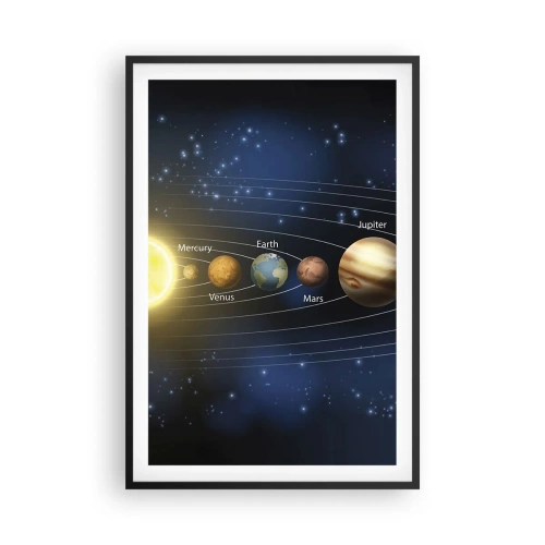 Pôster com moldura preta - Um de dez - 61x91 cm