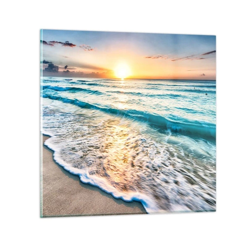 Quadro em vidro - Uma visão que vale a pena - 30x30 cm