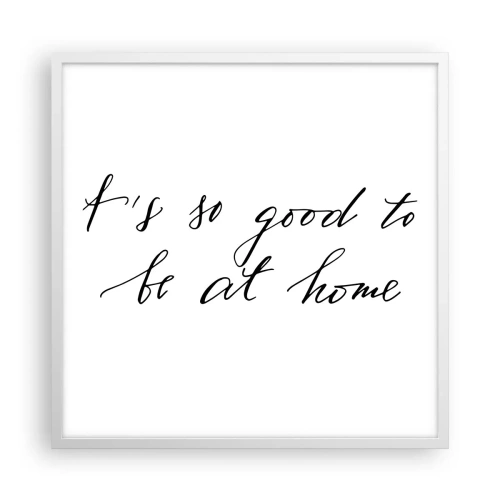 Pôster em moldura branca - Toda a verdade - 60x60 cm