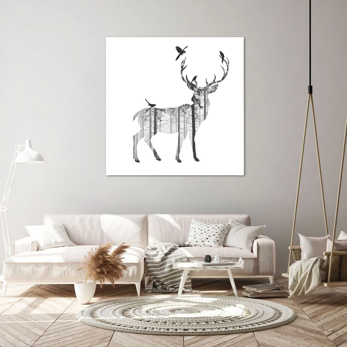 Quadro em tela - Bom espírito da floresta - 50x50 cm