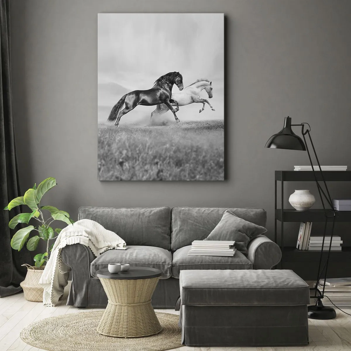 Quadro em tela - Anjos e demônios - 50x70 cm