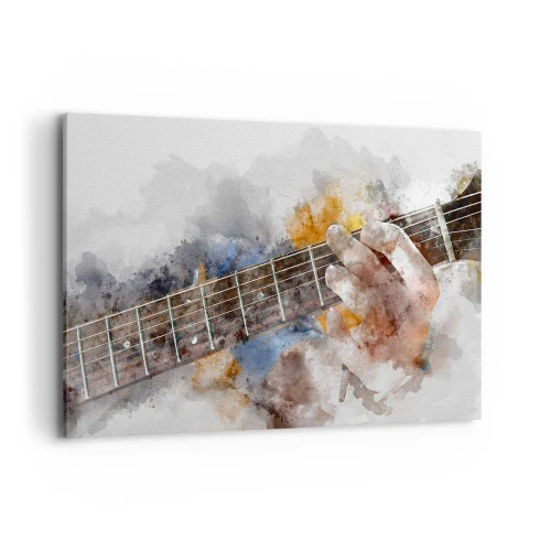 Quadro em tela - Poesia entre as cordas - 120x80 cm