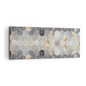 Quadro em tela - Composição do diamante - 120x50 cm