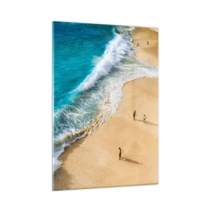 Quadro em vidro - E depois o sol, a praia… - 50x70 cm