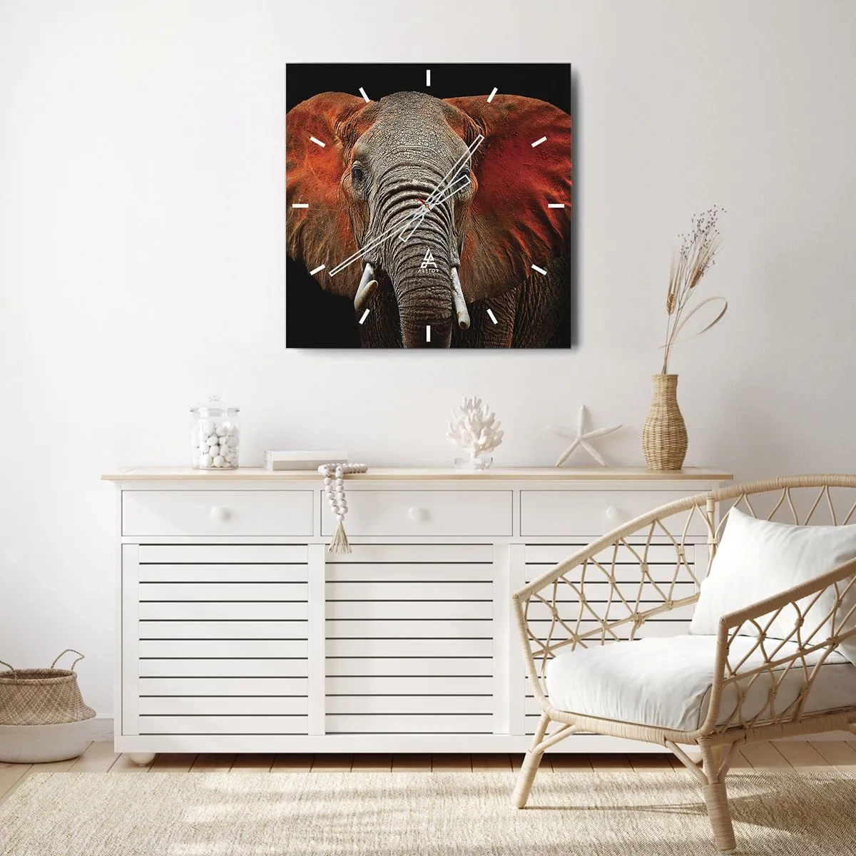 Relógio de parede - Relógio em vidro - Eu sou selvagem, e você? - 40x40 cm