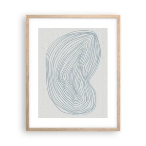 Pôster com moldura de carvalho claro - Deixe cair o sorriso - 40x50 cm