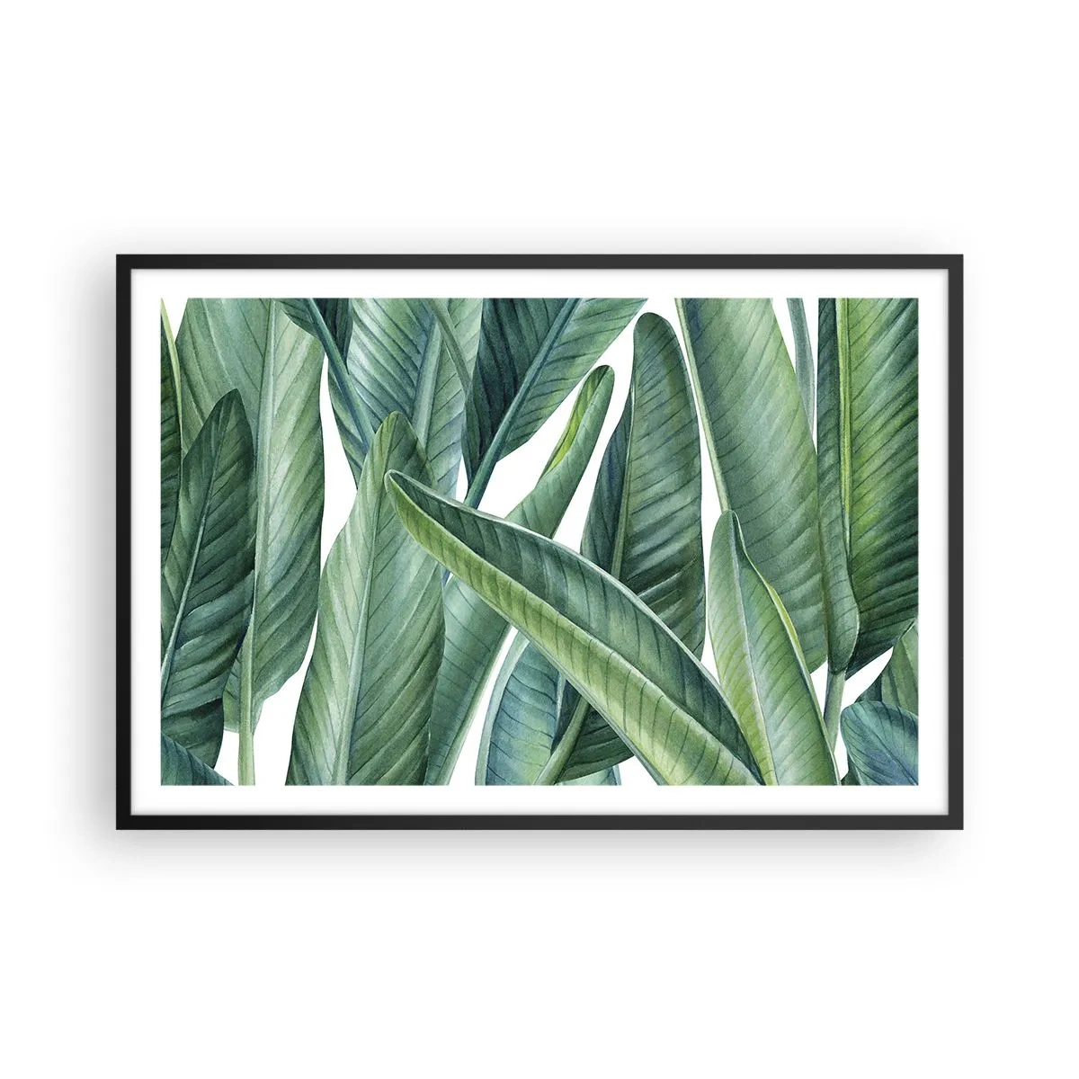 Pôster com moldura preta - O próprio verde - 91x61 cm