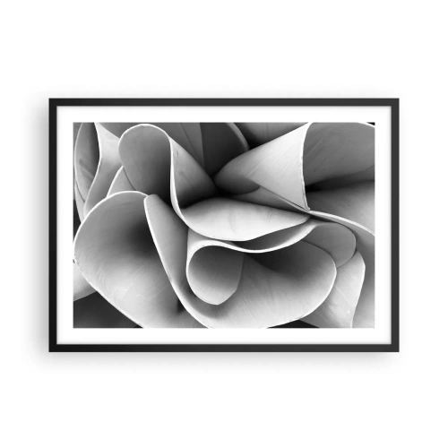 Pôster com moldura preta - Acontece no espaço - 70x50 cm