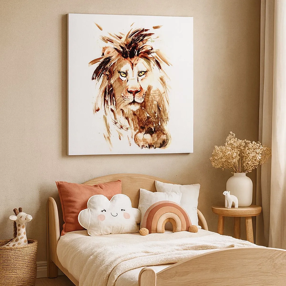 Quadro em tela - Força e dignidade - 30x30 cm