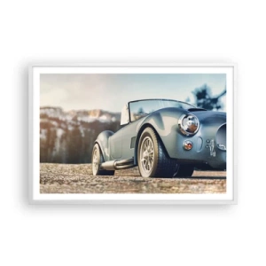 Pôster em moldura branca - Porque o estilo conta - 91x61 cm