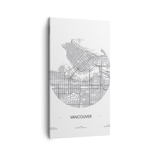 Quadro em tela - Anatomia de Vacouver - 45x80 cm