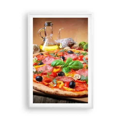 Pôster em moldura branca - Com um sabor verdadeiramente italiano - 61x91 cm