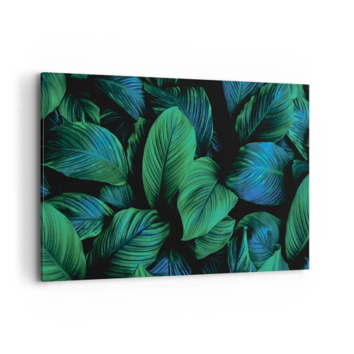 Quadro em tela - Na multidão verde - 120x80 cm