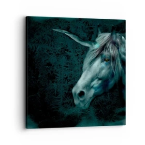 Quadro em tela - Na floresta de conto de fadas - 30x30 cm