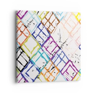 Quadro em tela - Quartos para alugar - 30x30 cm