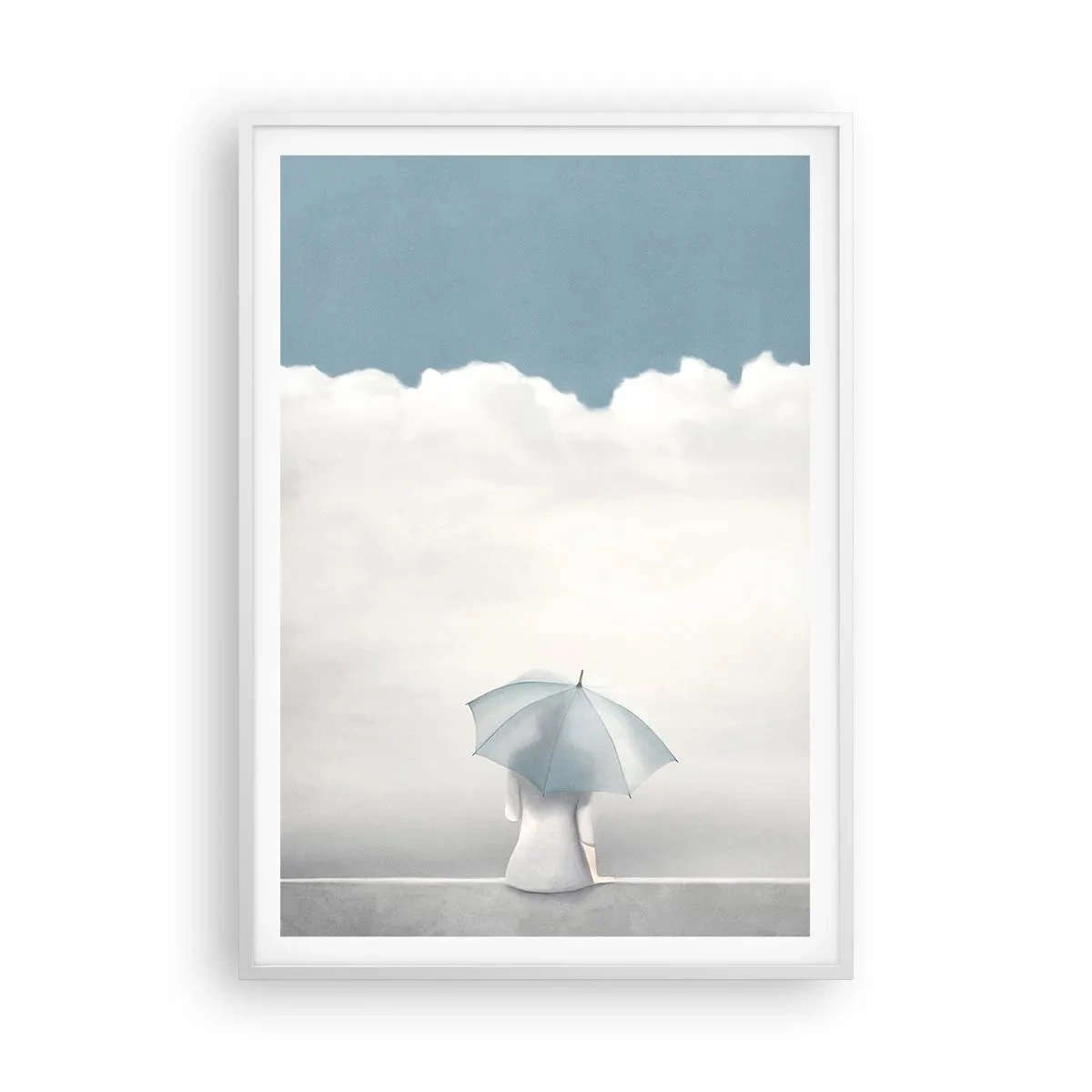 Pôster em moldura branca - No limite da realidade e dos sonhos - 70x100 cm