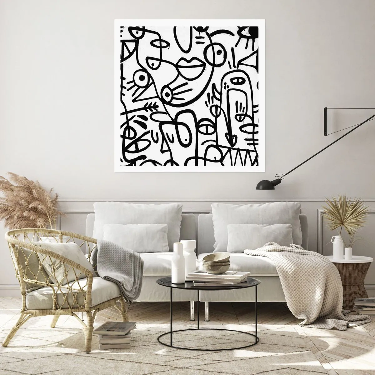 Pôster - Rostos e miragens - 40x40 cm