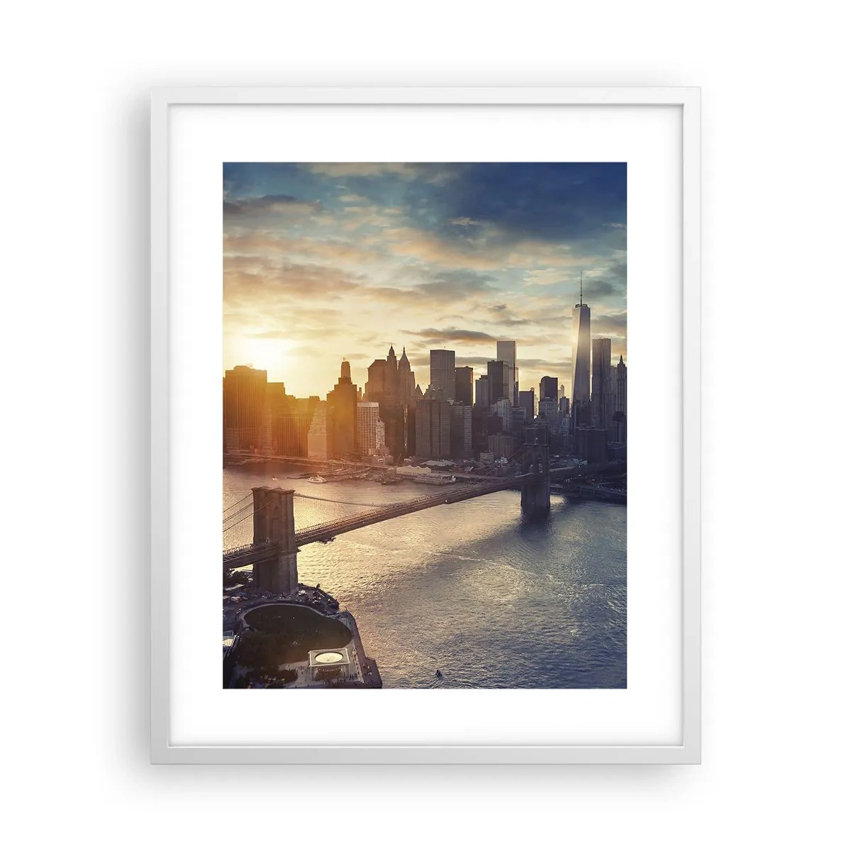 Pôster em moldura branca - Monumento da cultura ocidental - 40x50 cm