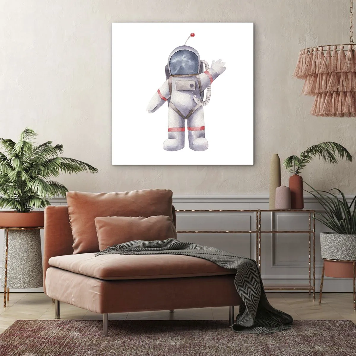 Quadro em tela - Por enquanto é isso! - 40x40 cm