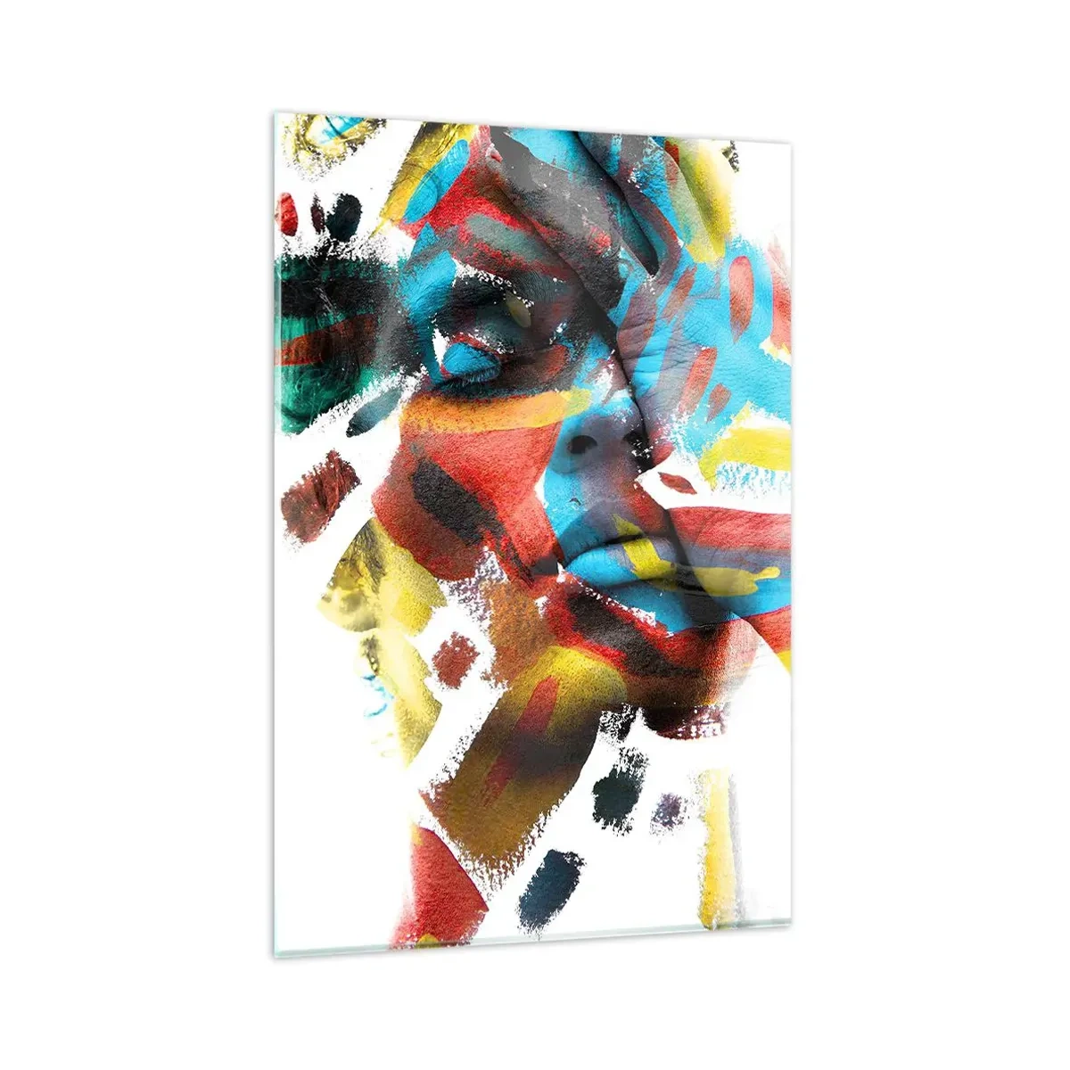 Quadro em vidro - Personalidade colorida - 80x120 cm