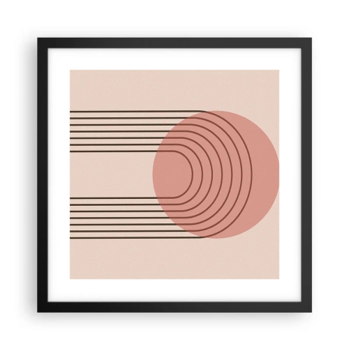 Pôster com moldura preta - Atração irresistível - 40x40 cm