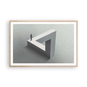 Pôster com moldura de carvalho claro - Mas é possível - 91x61 cm