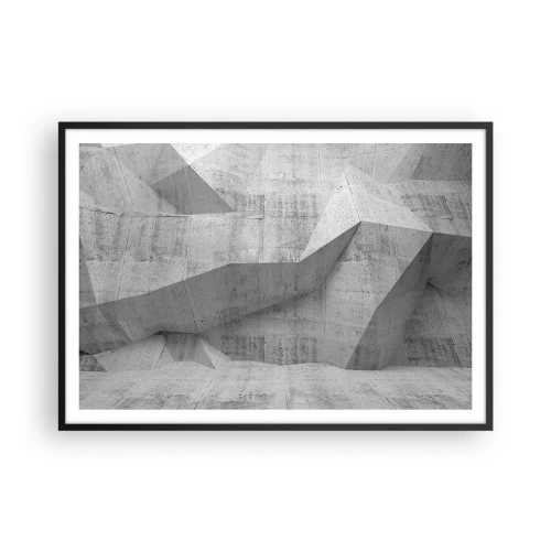 Pôster com moldura preta - Um verdadeiro desafio - 100x70 cm