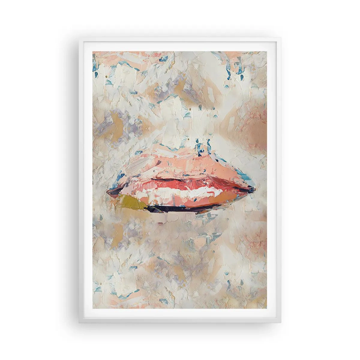 Pôster em moldura branca - Desperta os sentidos - 70x100 cm