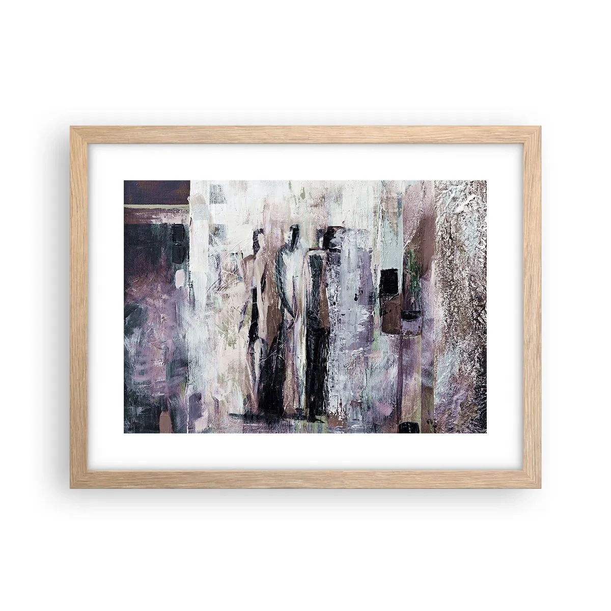 Pôster com moldura de carvalho claro - Três misteriosos - 40x30 cm