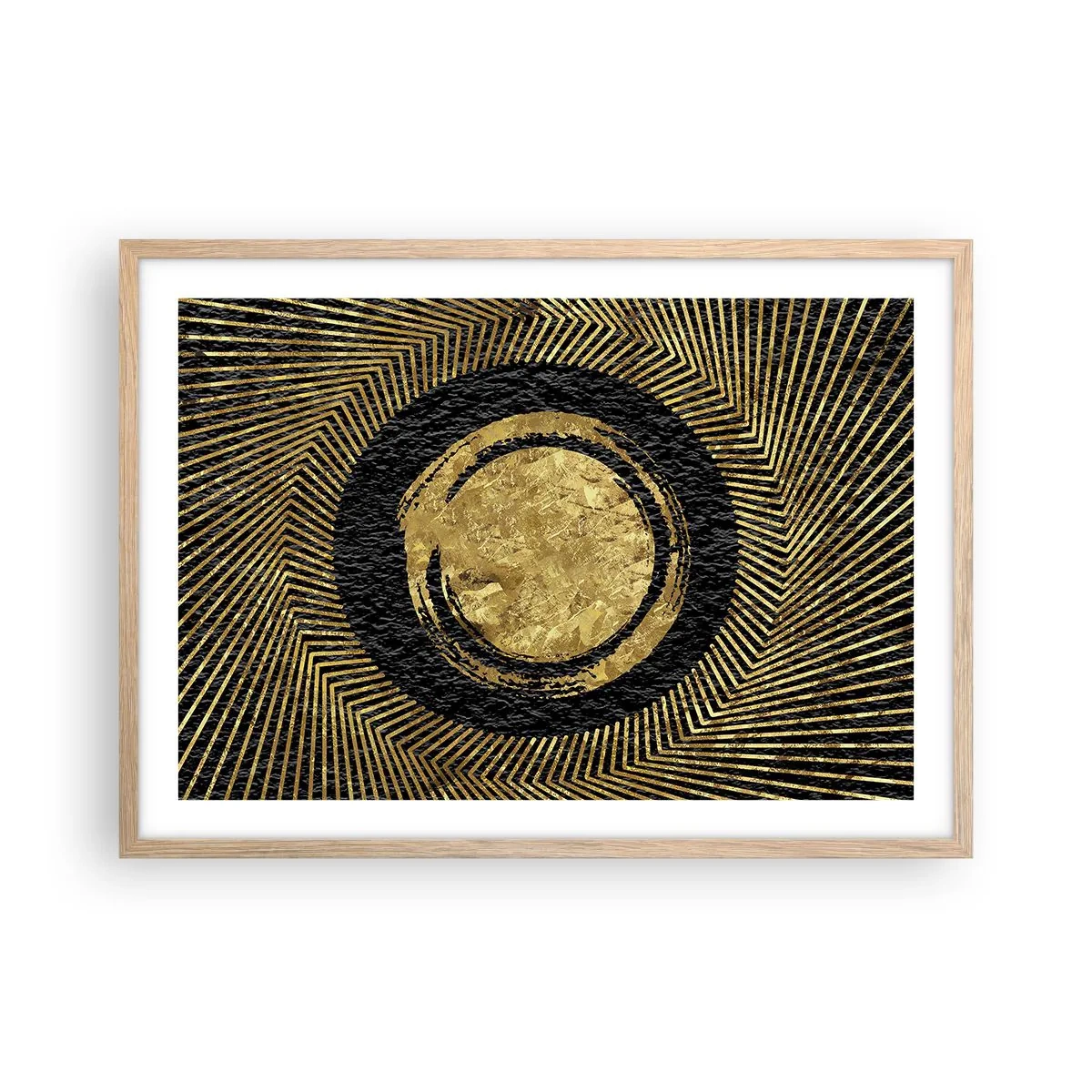 Pôster com moldura de carvalho claro - Composição glamourosa - 70x50 cm