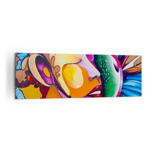 Quadro em tela - Toque de cor - 160x50 cm