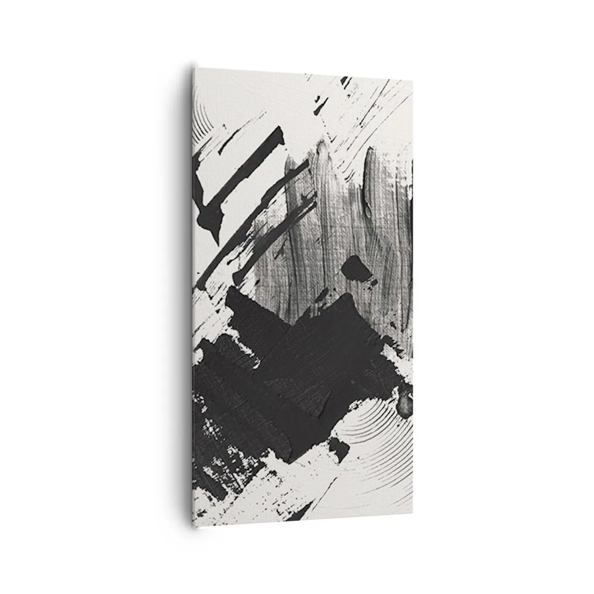 Quadro em tela - Abstração – expressão do preto - 65x120 cm