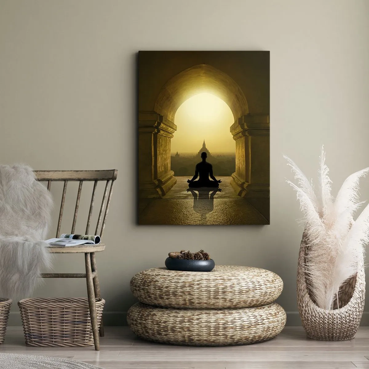 Quadro em tela - Harmonia completa - 55x100 cm