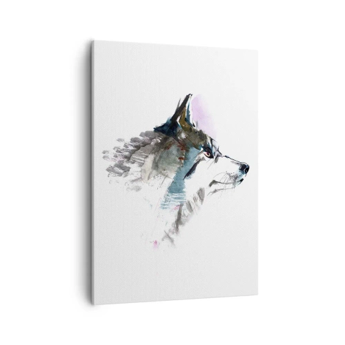 Quadro em tela - O tempo não come o lobo - 50x70 cm