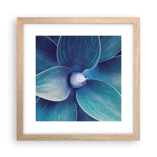 Pôster com moldura de carvalho claro - O azul do céu - 30x30 cm