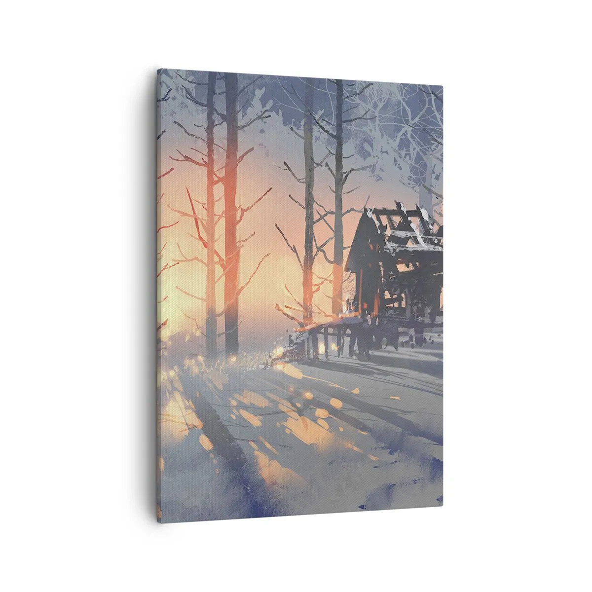 Quadro em tela - Somente o sol espreita aqui - 50x70 cm