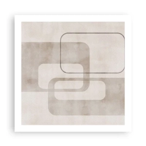 Pôster - Argamassa geométrica - 60x60 cm