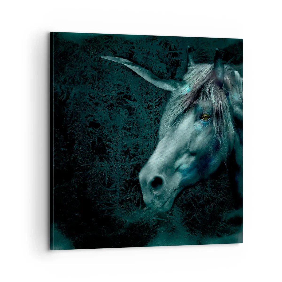 Quadro em tela - Na floresta de conto de fadas - 60x60 cm