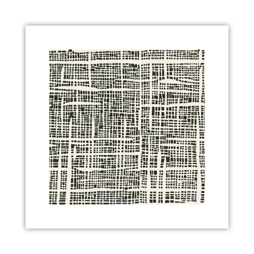 Pôster - Uma composição tecida - 30x30 cm